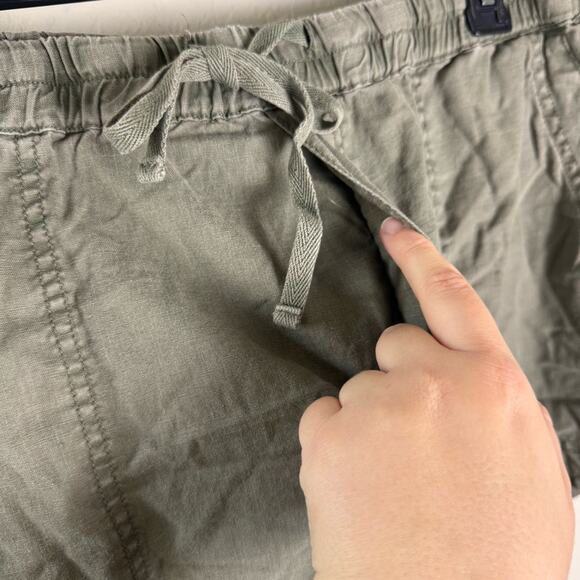 Pistola Olive Green Maia Linen Utility Shorts Drawstring XXL P4847JTF-SAG - Picture 4 of 13